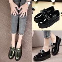 Women's Shoes Leatherette Platform Platform / Comfort Loafers Office & Career / Dress / Casual Black / Green