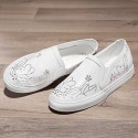 Women's Shoes Synthetic Spring / Fall / Winter Moccasin Totes Athletic / Casual Flat Heel Glitter Silver / White