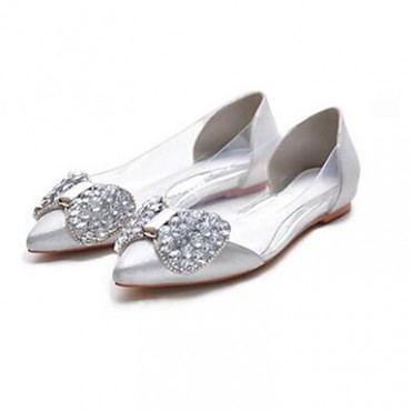 Women's Flats Summer Closed Toe / Comfort PU Casual Flat Heel Others Silver / Gold