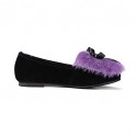 Women's Flats Spring / Fall / Winter Others Dress Flat Heel Bowknot / Slip-on Purple Others