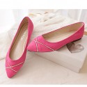 Women's Shoes Flat Heel Pointed Toe/Closed Toe Flats Casual Black/Blue/Pink