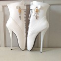 Women's Spring / Fall / Winter Heels / Fashion Boots Leatherette Party & Evening Stiletto Heel Black / White