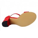 Women's Sandals Summer Sandals Fleece Casual Chunky Heel Others Black / Pink / Red / Gray / Almond Others